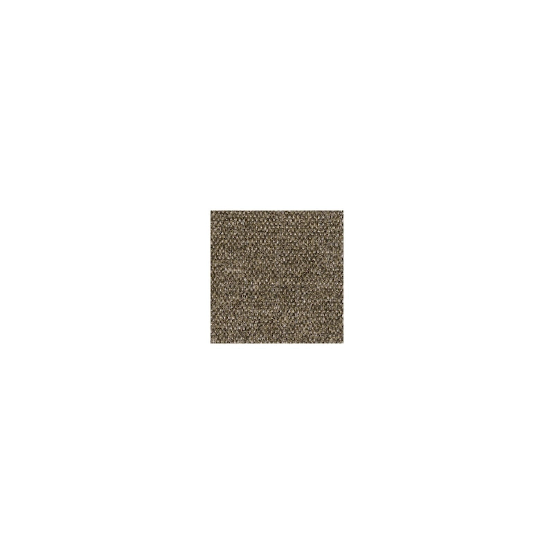 Grand pouf carré d'appoint, polyester marron foncé, motif pied-de-poule, capitonné