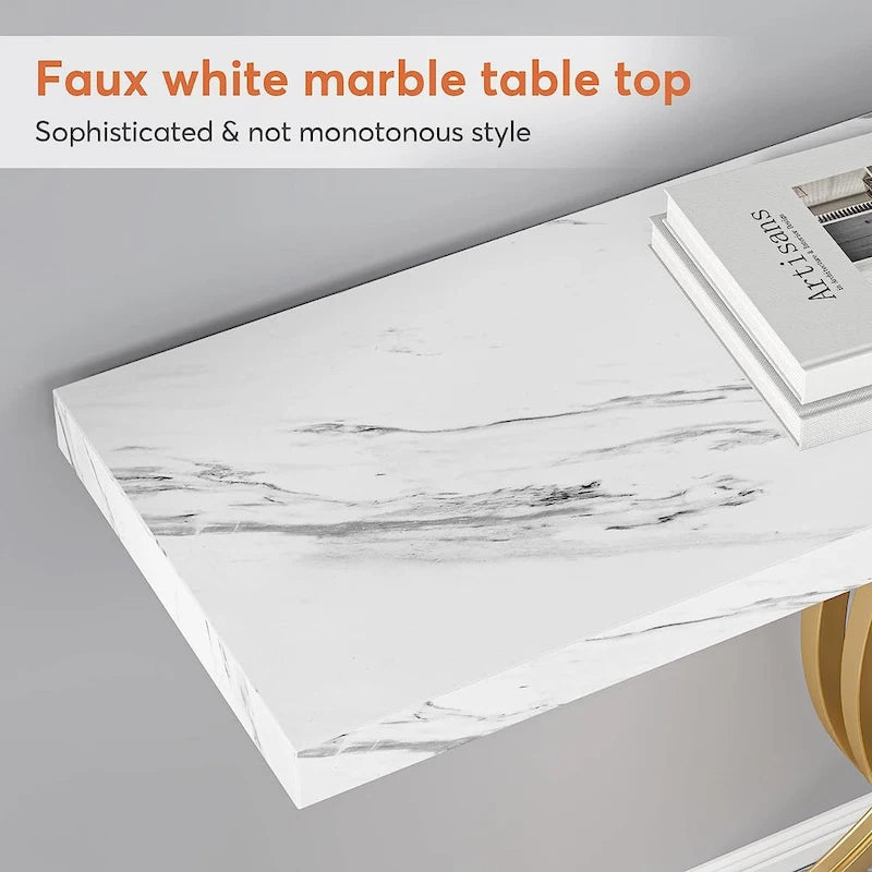 Console rustique en bois avec piétement en métal noir en forme de X