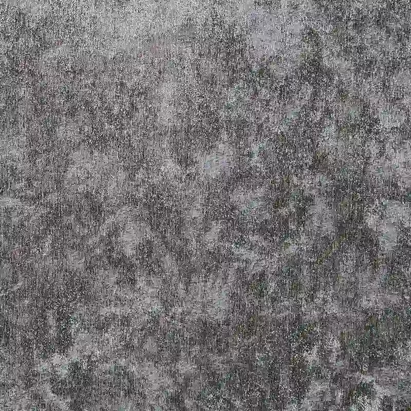 Causeuse rembourrée avec revêtement en velours chenille bleu gris
