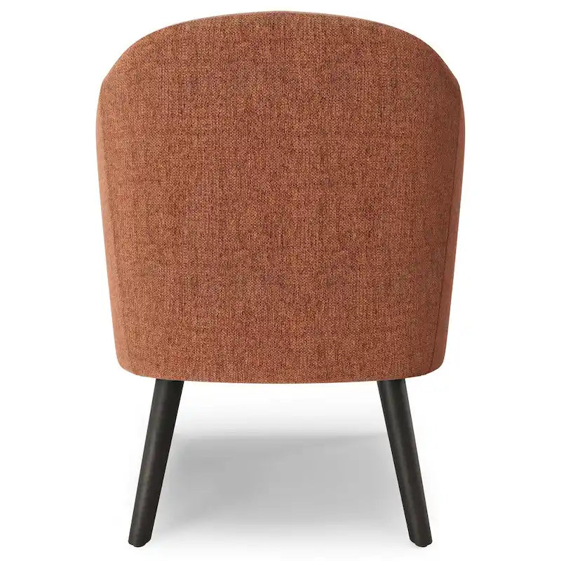 Fauteuil d'appoint incurvé Mid-Century Modern avec coussin d'assise amovible