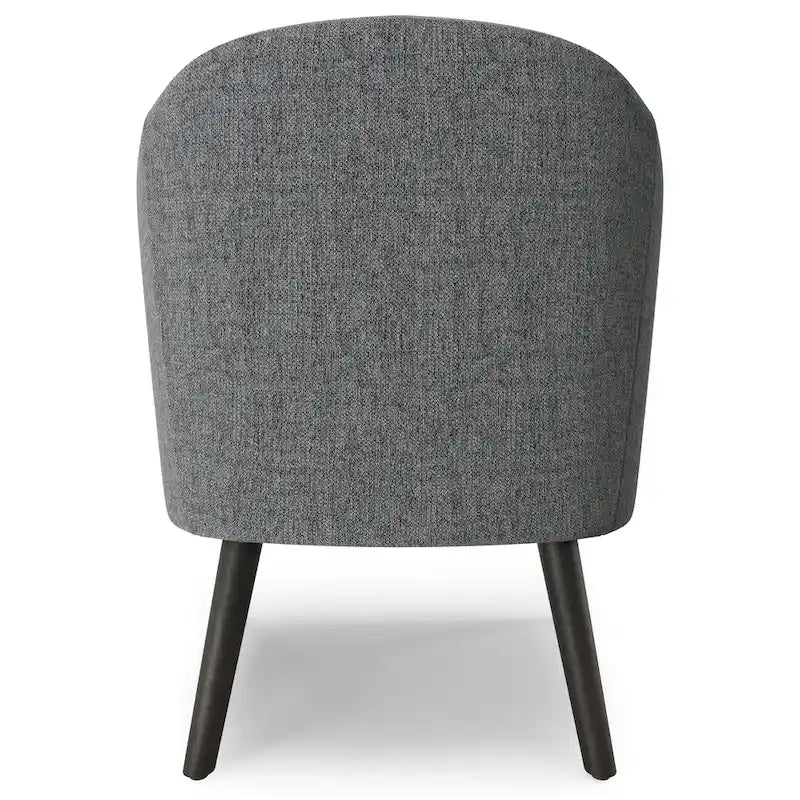 Fauteuil d'appoint incurvé Mid-Century Modern avec coussin d'assise amovible