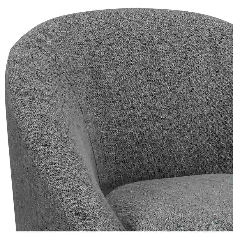 Fauteuil d'appoint incurvé Mid-Century Modern avec coussin d'assise amovible