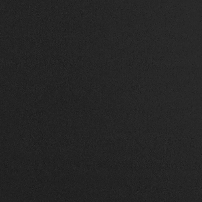 Table de salle à manger ronde à piédestal en stratifié avec base en fonte, noire