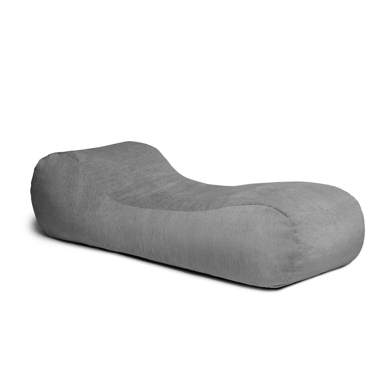 Chaise longue ergonomique en chenille de couleur bleu marine, violet, sarcelle, gris et kaki