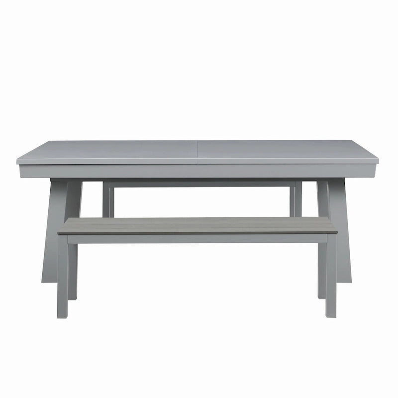 Billard Ardoise Contemporain avec Banquette, Fini Gris Ciment