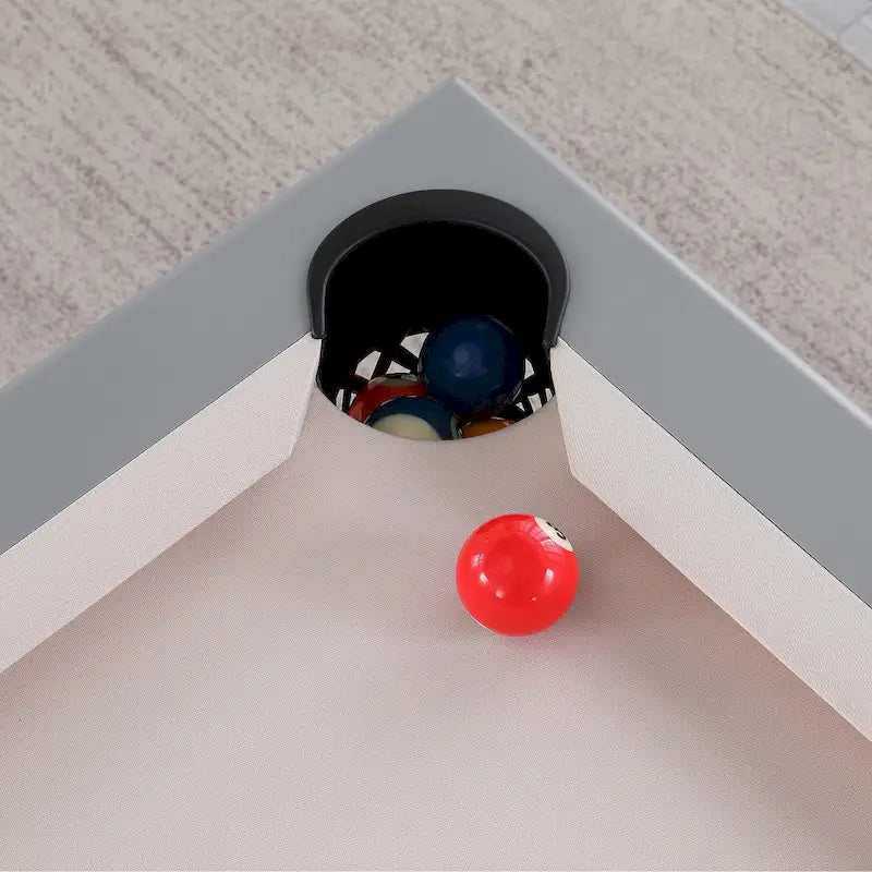 Billard Ardoise Contemporain avec Banquette, Fini Gris Ciment