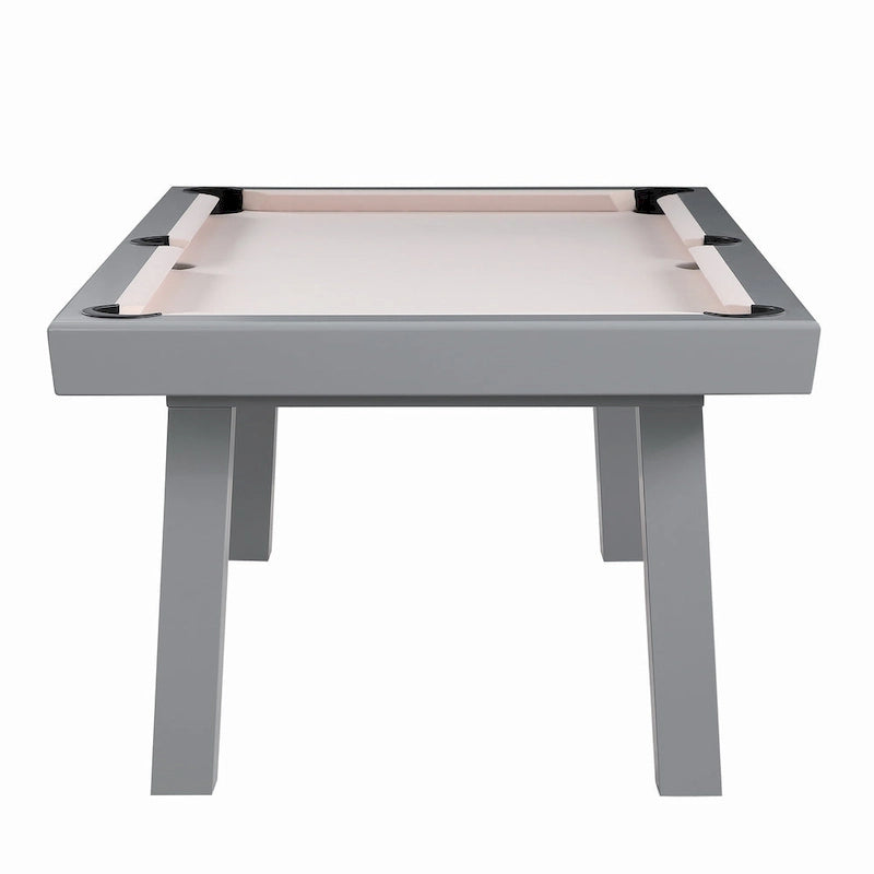 Billard Ardoise Contemporain avec Banquette, Fini Gris Ciment