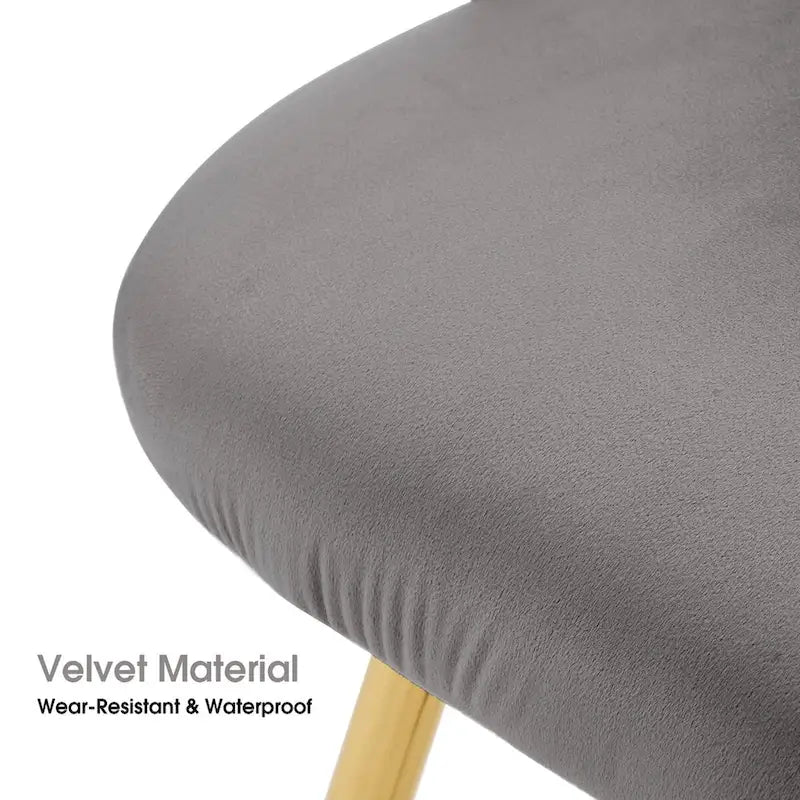 Fauteuil d'appoint rembourré en velours avec pieds en métal doré rose gris noir
