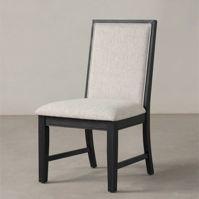 Table à manger ronde avec piètement croisé et plateau en MDF gris clair