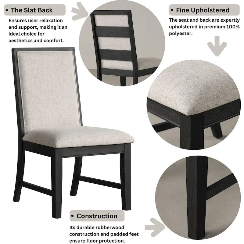 Table à manger ronde avec piètement croisé et plateau en MDF gris clair