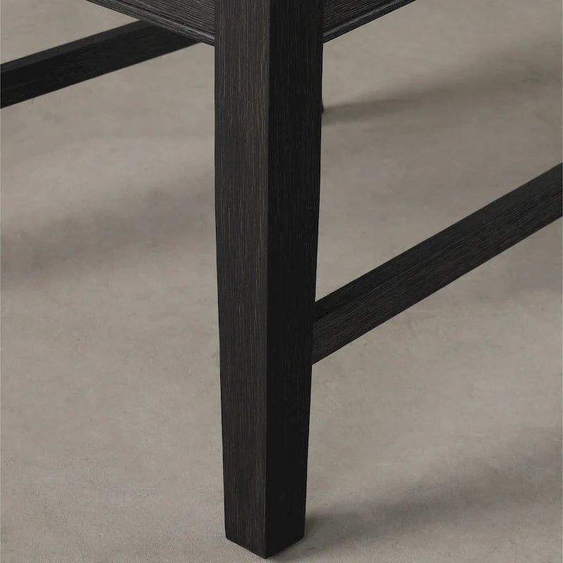 Table à manger ronde avec piètement croisé et plateau en MDF gris clair